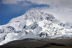 
Here�s a closer view of the 14th highest mountain in the world, Shishapangma, as it poked briefly out of the monsoon clouds.
